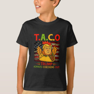 Lustiger Trump Taco Trump kneift immer 4 T-Shirt