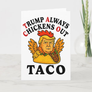 Lustiger Trump Taco Trump kneift immer _7  Karte