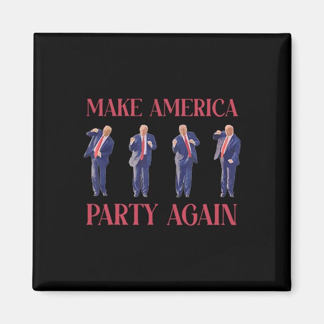 Lustiger Trump Tanz  Magnet (Vorne)