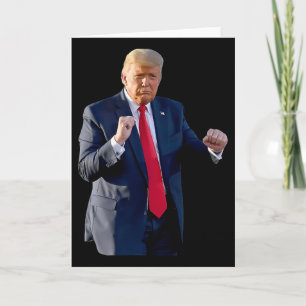 Lustiger Trump-Tanz. Tanzen wie ein Verbrecher. Wä Karte