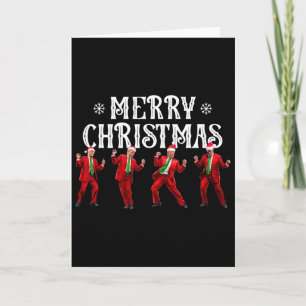Lustiger Trump-Tanz Weihnachtsmann Weihnachten Xma Karte