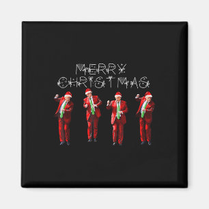 Lustiger Trump-Tanz Weihnachtsmann Weihnachten Xma Magnet