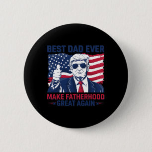 Lustiger Trump Vatertag Bester Vater Aller Zeiten Button