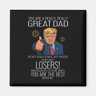 Lustiger Trump Vatertag Bester Vater Aller Zeiten Magnet