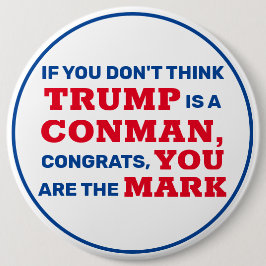 Lustiger Trumpf ist ein Betrüger, den Sie das Button