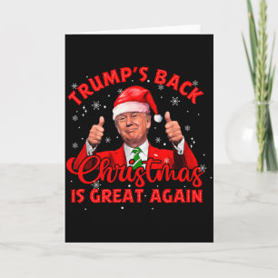 Lustiger Trumps Zurück Weihnachten Ist Wieder Groß Karte