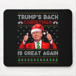 Lustiger Trumps zurück Weihnachten ist wieder groß Mousepad