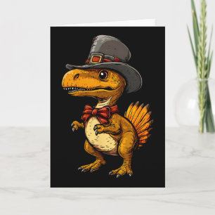 Lustiger Truthahn Dinosaurier Thanksgiving Süßer T Karte