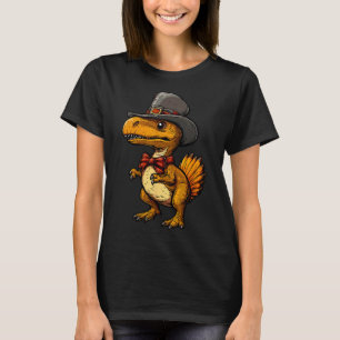 Lustiger Truthahn Dinosaurier Thanksgiving Süßer T T-Shirt
