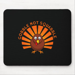 Lustiger Truthahn Erntedankfest Mousepad