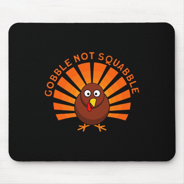 Lustiger Truthahn Erntedankfest  Mousepad (Vorne)