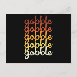 Lustiger Truthahn Gackert Gackert Thanksgiving Abe Postkarte