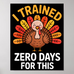Lustiger Truthahn sagt Thanksgiving-Trott Ich habe Poster
