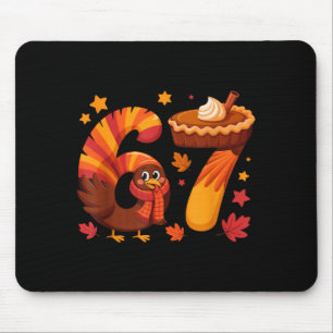 Lustiger Truthahn Thanksgiving 67 Meme Six Seven Mousepad