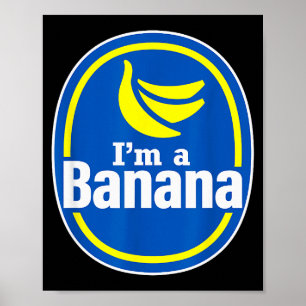 Lustiger tut so als wäre ich ein Bananen Halloween Poster