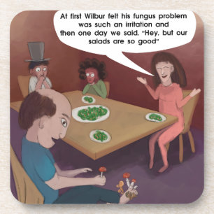 Lustiger Typ Fußpilz Zum Abendessen Lustig Untersetzer