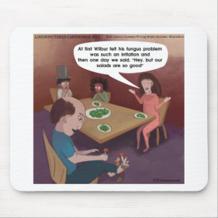 Lustiger Typ Pilze Zum Abendessen Lustig Mousepad