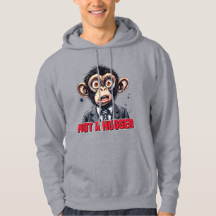 Lustiger Umarmung Gorilla Wortkunst Hoodie