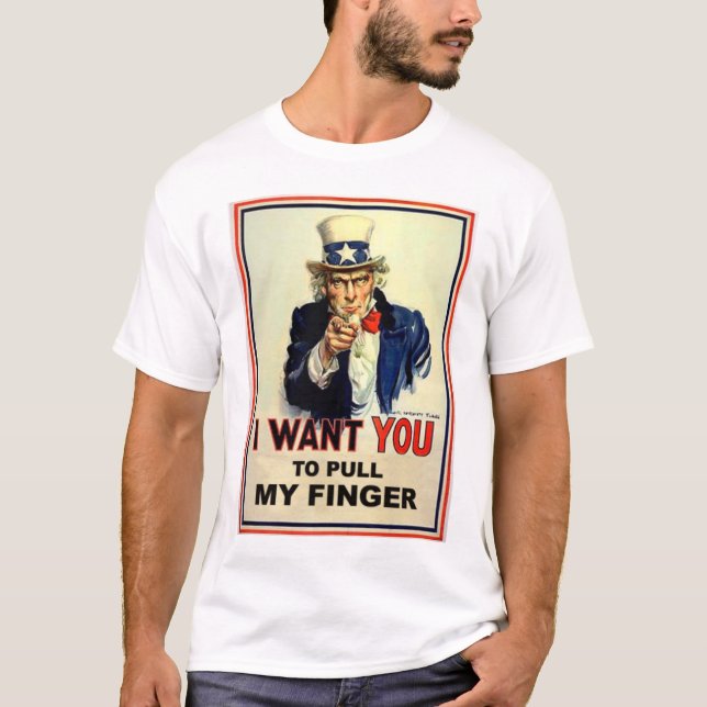 Lustiger Uncle Sam T-Shirt (Vorderseite)