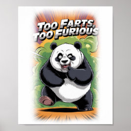 Lustiger und bunter Parodiefilm auf einem Weißen Poster