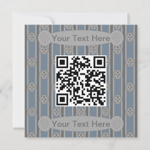 Lustiger und Fancy Poker Chip QR Code Einladung