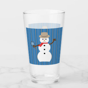 Lustiger und Fancy Schneemann Detektiv Glas