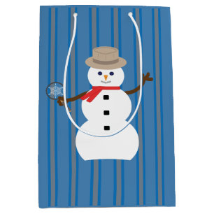Lustiger und Fancy Schneemann Detektiv Mittlere Geschenktüte