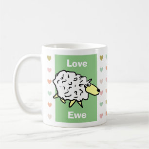 Lustiger und süßer Liebling Schafswortwitz Kaffeetasse