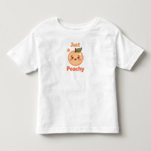 Lustiger und süßer Pfirsich-Wortwitz Kleinkind T-shirt