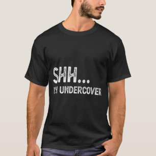 Lustiger Undercover-Polizist Einfaches Kostüm Läus T-Shirt