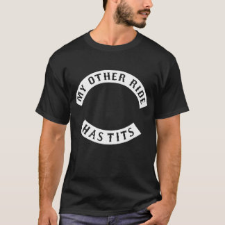 Lustiger unhöflicher Radfahrer-Flecken mein T-Shirt