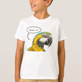 Lustiger Unterhaltungs-Papageien-Gesichts-T - T-Shirt