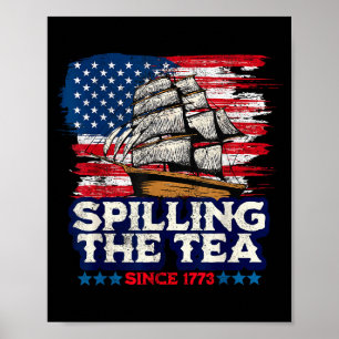 Lustiger US-Geschichtslehrer Boston serviert den T Poster