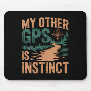 Lustiger V-Ausschnitt Damen Geocaching Wandern Mousepad