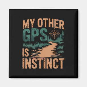 Lustiger V-Ausschnitt für Damen Geocaching Wandern Magnet