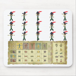 Lustiger Vagabund-Voodoo Cheatsheet Mousepad