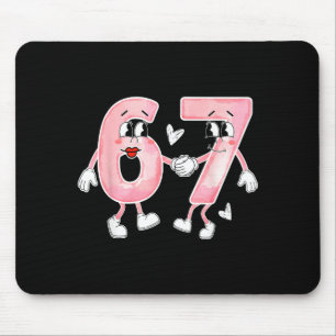 Lustiger Valentinstag 6 7 Six Seven Meme Valentine Mousepad
