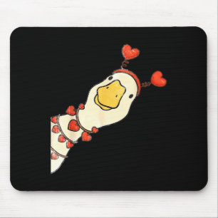 Lustiger Valentinstag Alberne Gänse Entenherz Lieb Mousepad