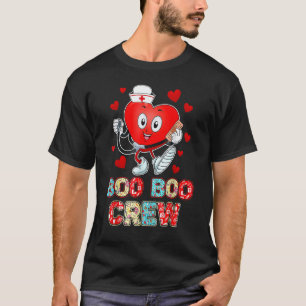Lustiger Valentinstag Boo Boo Crew Krankenschweste T-Shirt