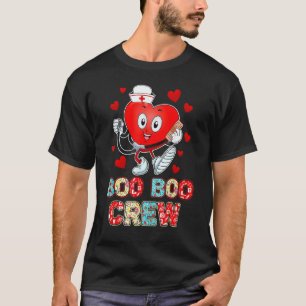 Lustiger Valentinstag Boo Boo Crew Krankenschweste T-Shirt