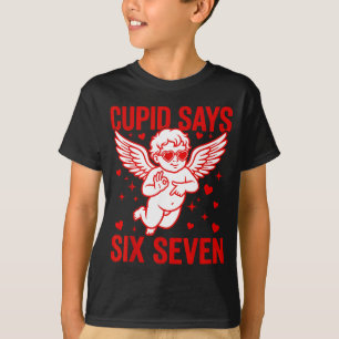 Lustiger Valentinstag Cud sagt Six Seven Meme Mädc T-Shirt