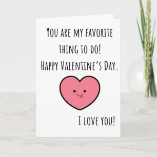 Lustiger Valentinstag Du bist mein Lieblingsding G Karte