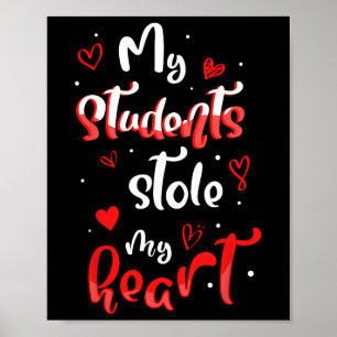 Lustiger Valentinstag Lehrer Valentinstag Frauen Poster