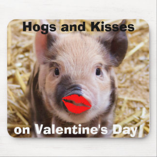 Lustiger Valentinstag-lustiges Ferkel Mousepad