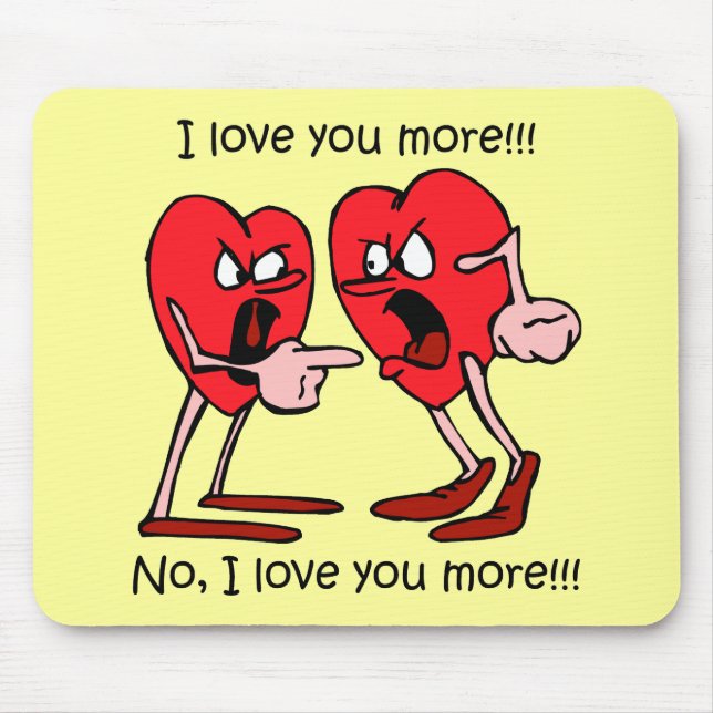 Lustiger Valentinstag Mousepad (Vorne)