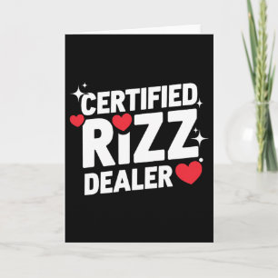 Lustiger Valentinstag Zertifizierter Rizz-Händler Karte