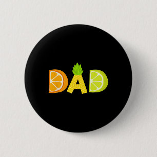 Lustiger Vater Fruitarian Liebhaber Sommer Vater F Button