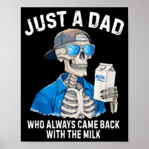 Lustiger Vater-Skelett Nur ein Dad, der zurückkam Poster