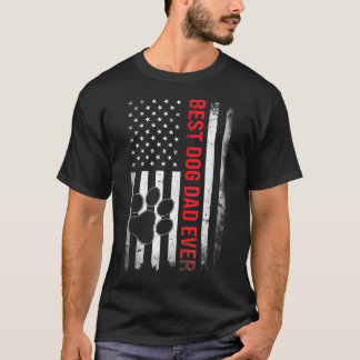 Lustiger Vater Vatertag Hund T-Shirt