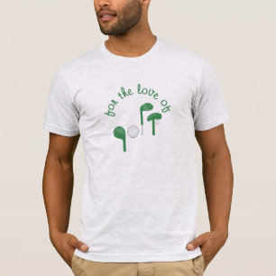 Lustiger Vatertag "Für die Liebe zum Golf" Typogra T-Shirt